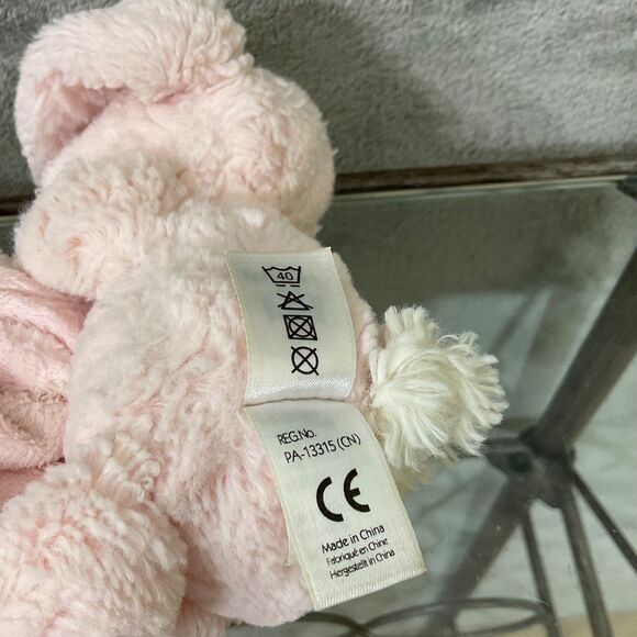 Jellycat Bashful Pink Bunny Soother Plush Lovie Security Blanket For Infant - Picture 10 of 11